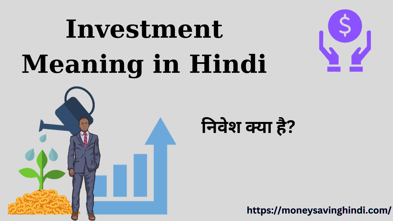 Investment Meaning in Hindi